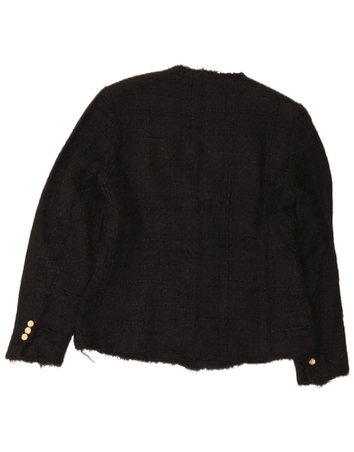 Zweireihiger Blazer für Damen von Zara, Gr. 12, mittelschwarz
