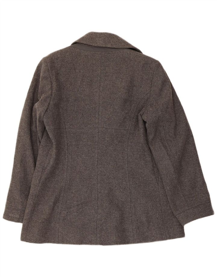 GEOX Damen Respira Pea Coat UK 12 Mittelgrau
