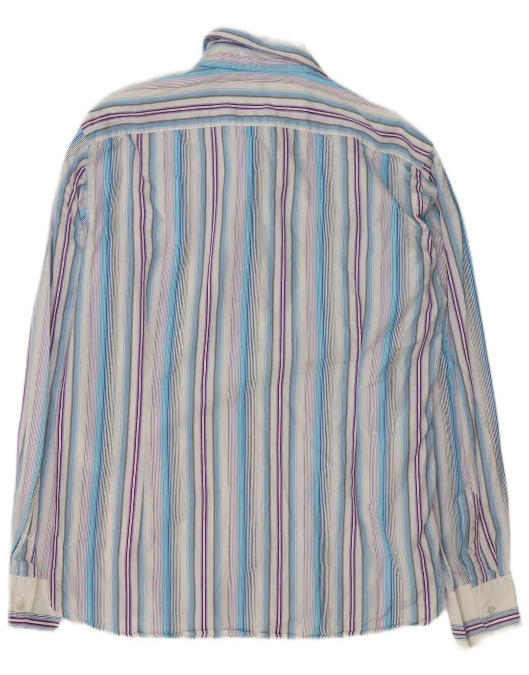 Ted Baker Herrenhemd Größe 5 XL Mehrfarbig gestreifte Baumwolle