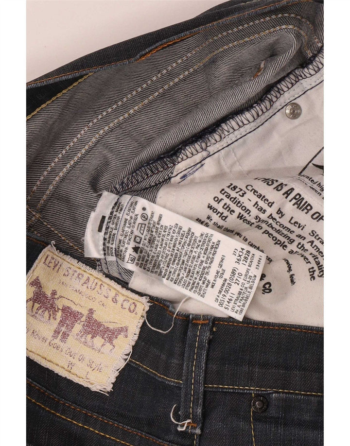 Levi's Herren 519 Slim Jeans W36 L29 Marineblau Baumwolle