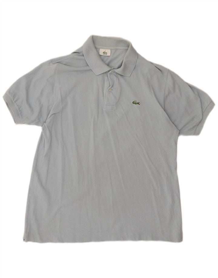 LACOSTE Herren-Poloshirt, Größe 5, große blaue Baumwolle
