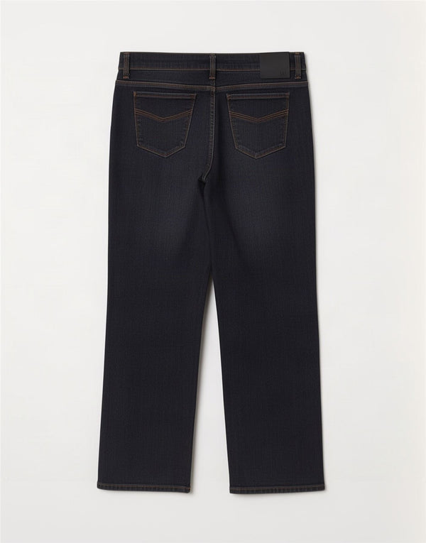 Marks & Spencer Damen Per Una Bootcut Jeans UK 18 XL W36 L27 Marineblau