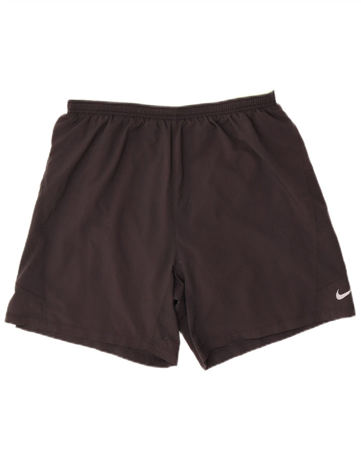 NIKE Mens Dri Fit Sport Shorts Large Black Polyester