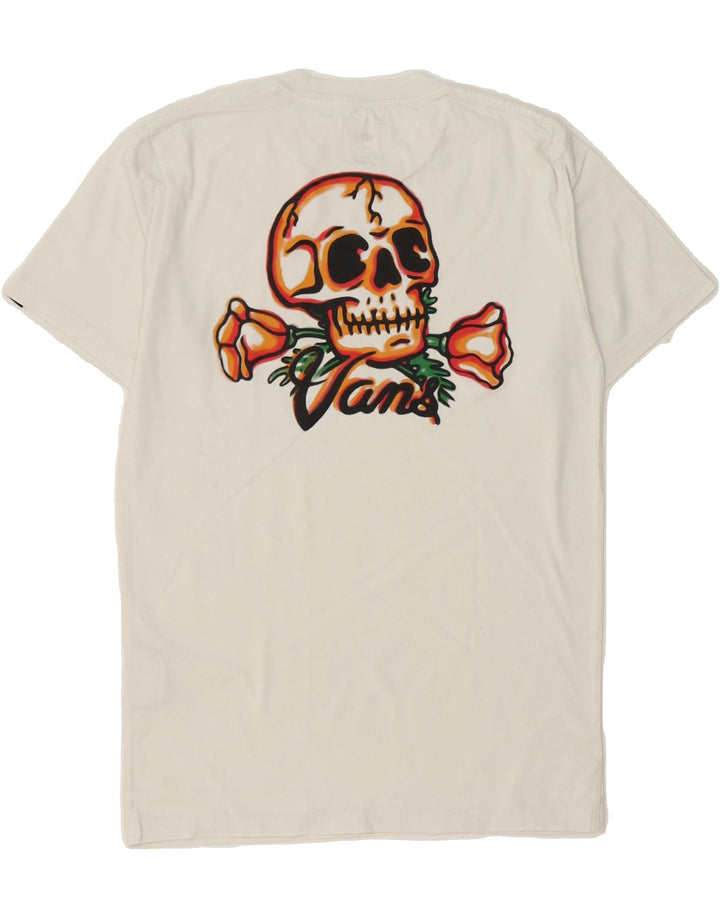 VANS Mens Graphic T-Shirt Top Small White Cotton Vintage Vans and Second-Hand Vans from Messina Hembry 