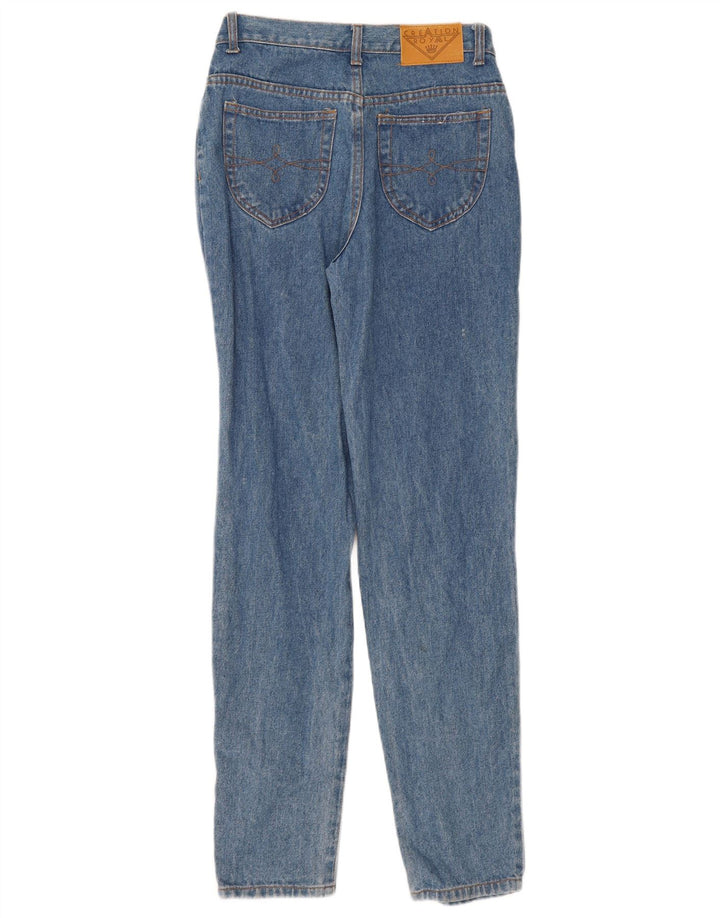 Vintage Damen Straight Jeans W28 L32 Blaue Baumwolle