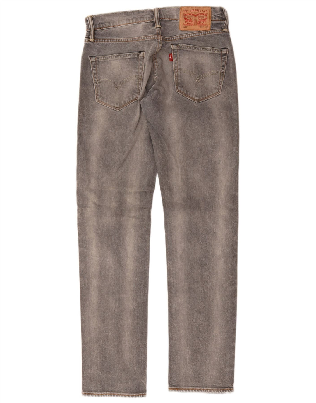 Levi's Herren 511 Slim Jeans W28 L32 Graue Baumwolle