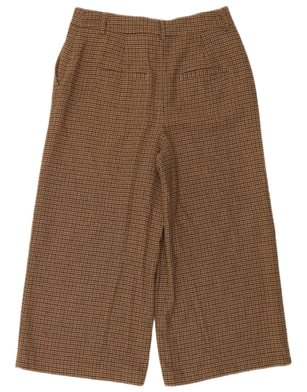 Boden Damen-Hose mit Hahnentrittmuster, UK 12, Größe M, W30, L23, Braun
