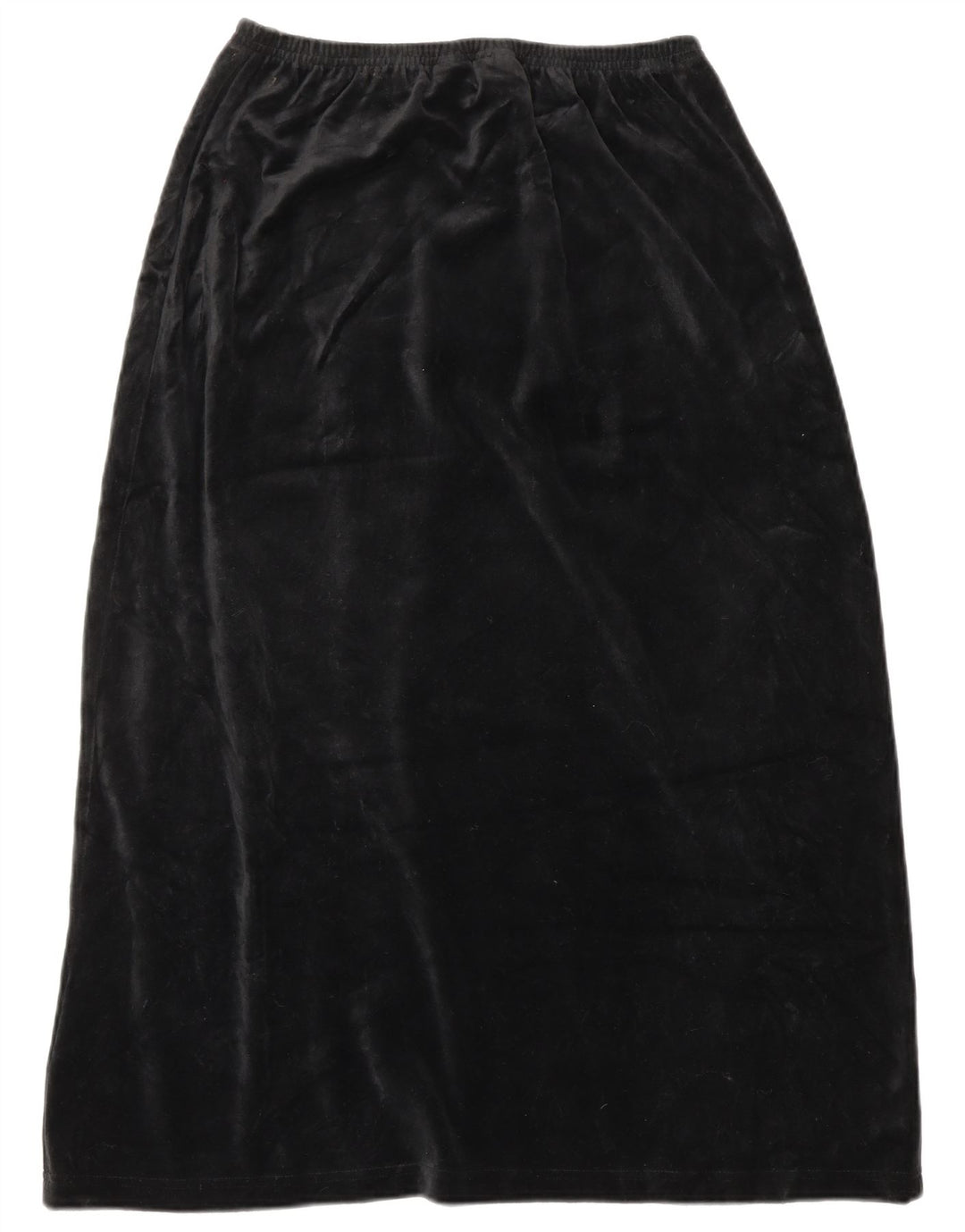 L.L.BEAN Damen-Samt-A-Linien-Rock, mittelgroß, W28, schwarze Baumwolle