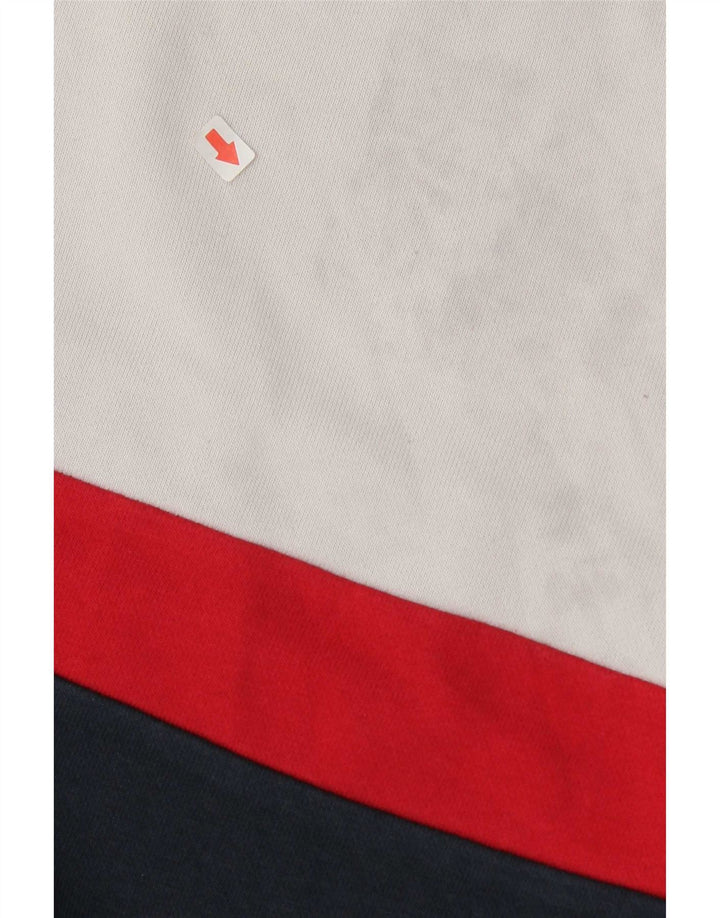 Fila Herren-Sweatshirt mit Grafik, groß, mehrfarbig, Colourblock-Baumwolle