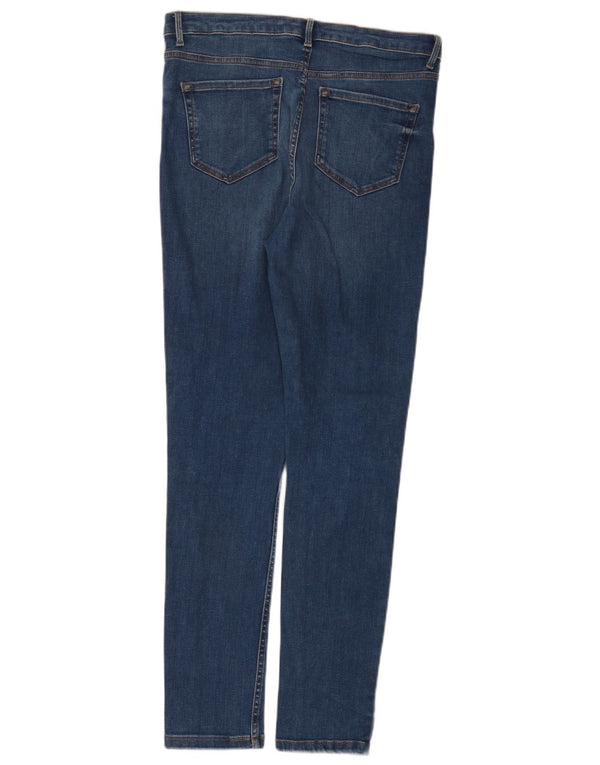 Marks & Spencer Damen Skinny Jeans UK 12 Medium W32 L30 Blaue Baumwolle