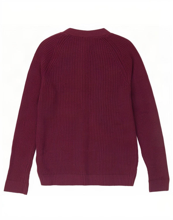 Gap Damen-Cardigan-Pullover UK 14 Large Lila Baumwolle