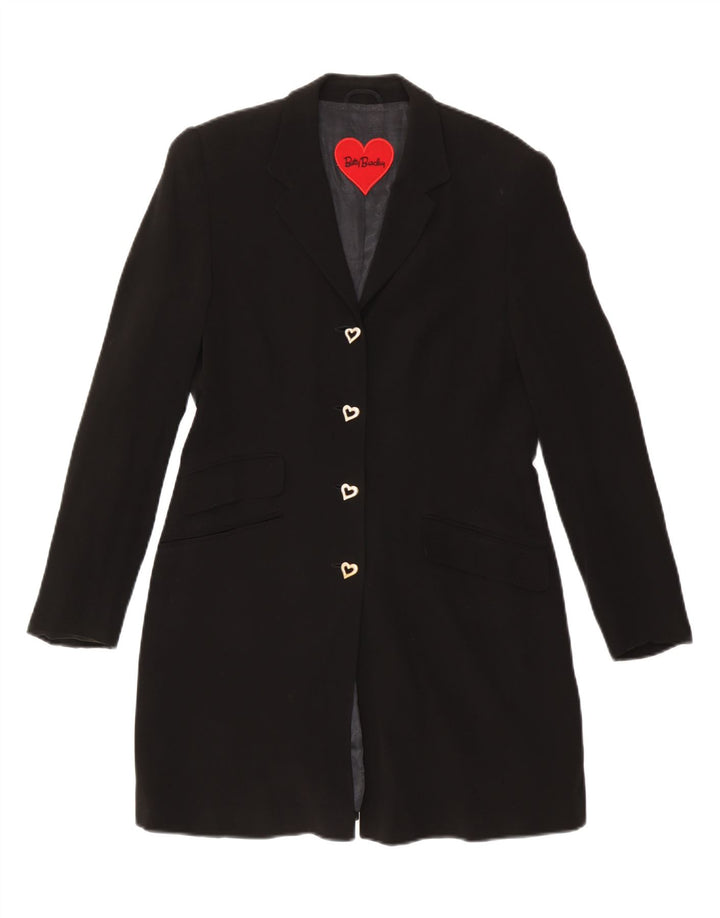 Betty Barclay Damen 4-Knopf-Longline-Blazerjacke UK 12 Mittelschwarz