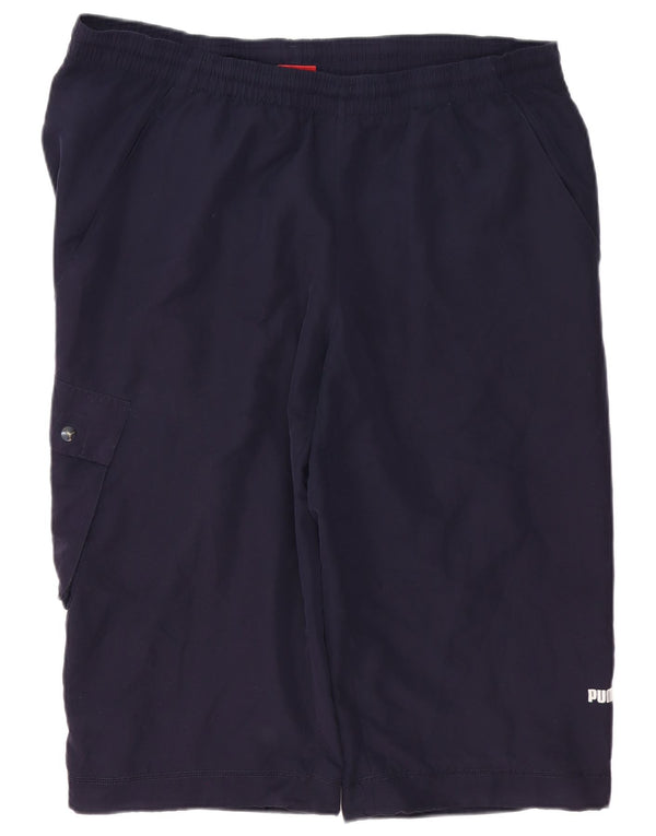 PUMA Mens Bermuda Sport Shorts XL Navy Blue