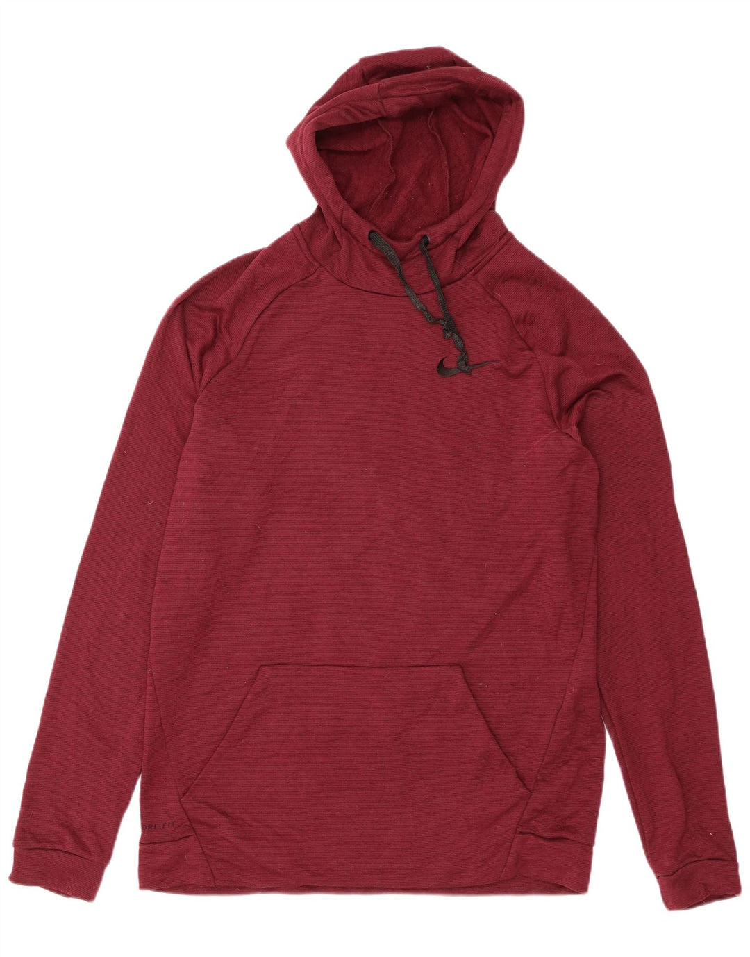 Nike Herren Dri Fit Kapuzenpullover, Größe L, Burgunderrot, Polyester