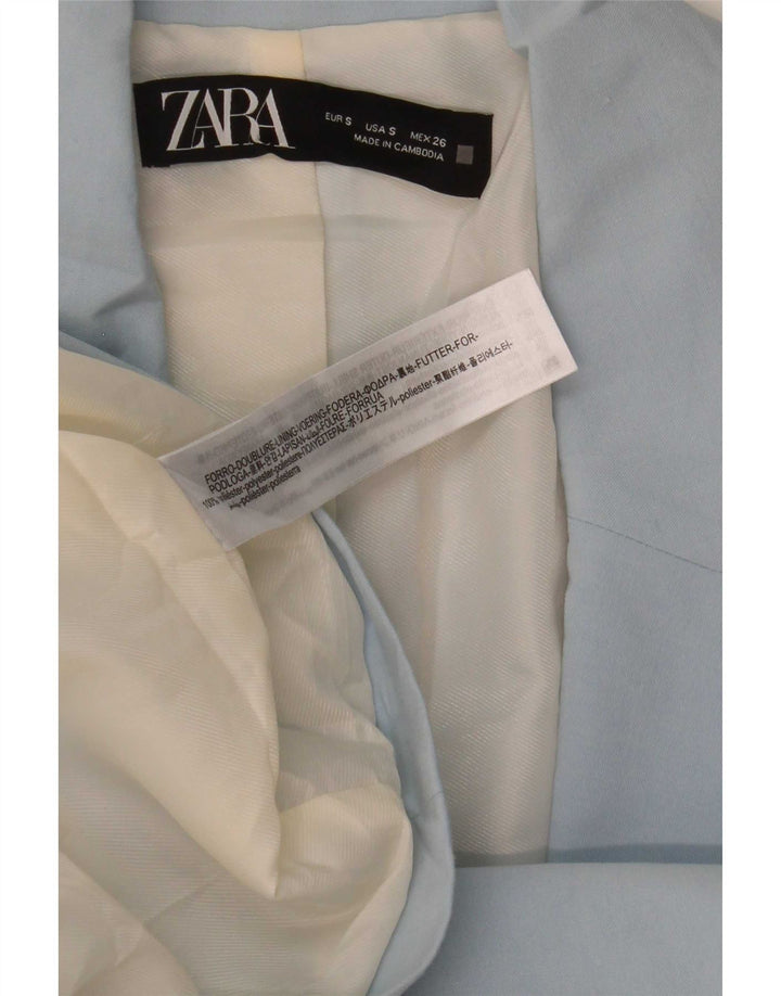 Zara Damen-Blazer mit 2 Knöpfen, übergroß, Gr. 10, Blau