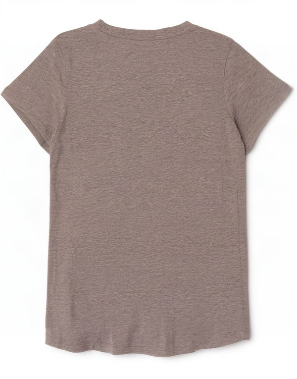 Puma Womens Graphic T-Shirt Top UK 14 Große grau gefleckte Baumwolle