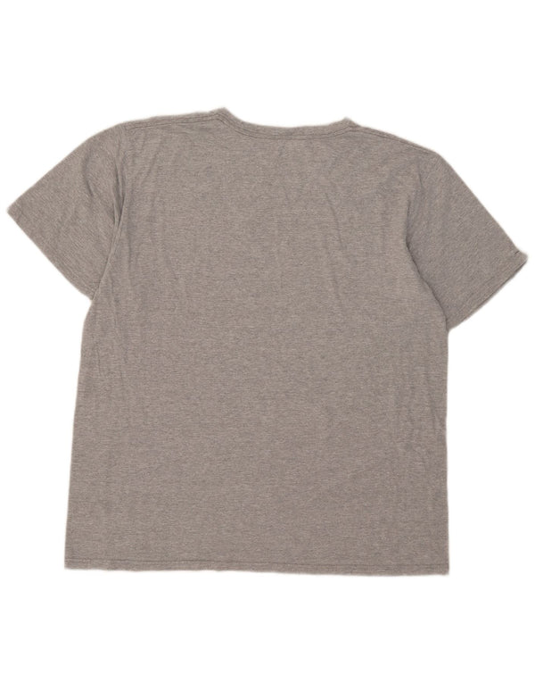 Adidas Herren Grafik T-Shirt Top XL Grau Baumwolle