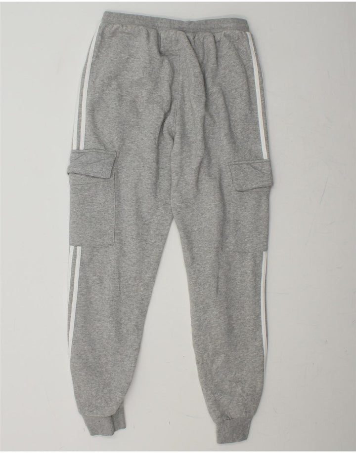 ADIDAS Womens Graphic Tracksuit Trousers Joggers UK 14 Medium  Grey