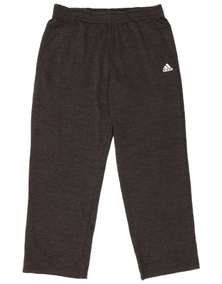 Adidas Herren-Trainingshose, groß, schwarz geflecktes Polyester