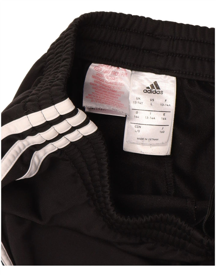 Adidas Trainingshose für Jungen, 13–14 Jahre, schwarzes Polyester