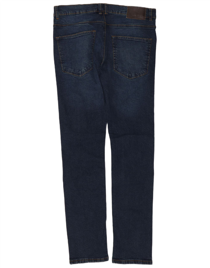 French Connection Herren Slim Jeans W36 L32 Marineblaue Baumwolle