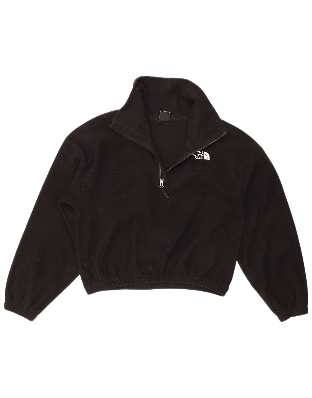 The North Face übergroßer Crop-Fleece-Pullover für Damen, UK 12, mittelschwarz