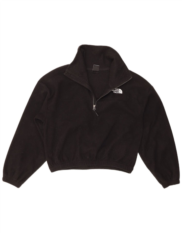The North Face übergroßer Crop-Fleece-Pullover für Damen, UK 12, mittelschwarz
