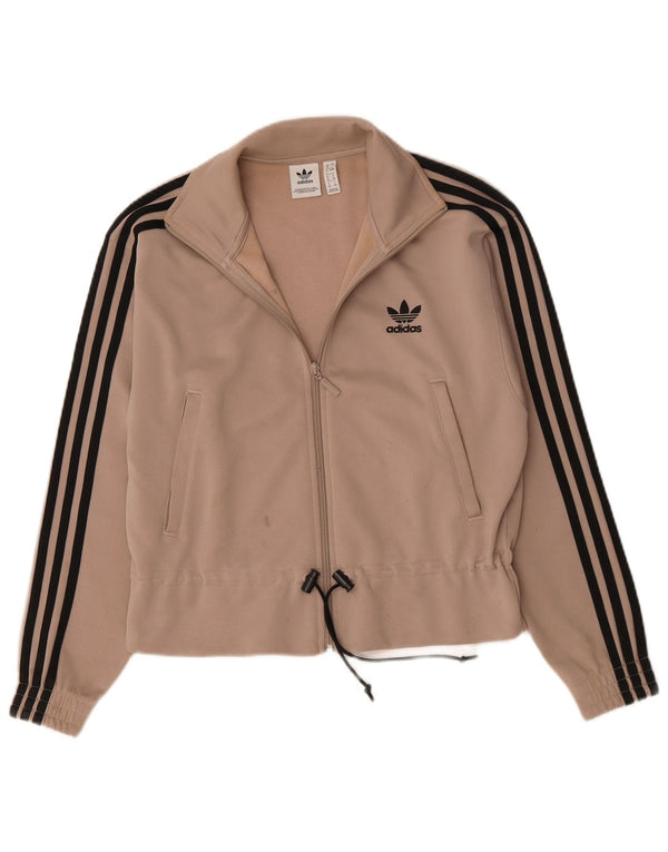 Adidas Damen Übergroße Trainingsjacke, UK 8, Small, Beige, Polyester