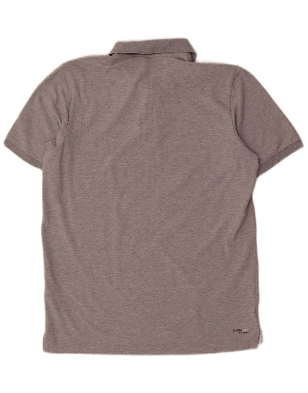 Adidas Herren Climalite Poloshirt Große graue Baumwolle