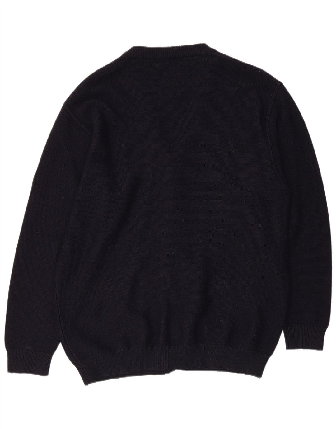 GREEN COAST Herren-Strickjacke IT 54 XL Marineblaue Merinowolle