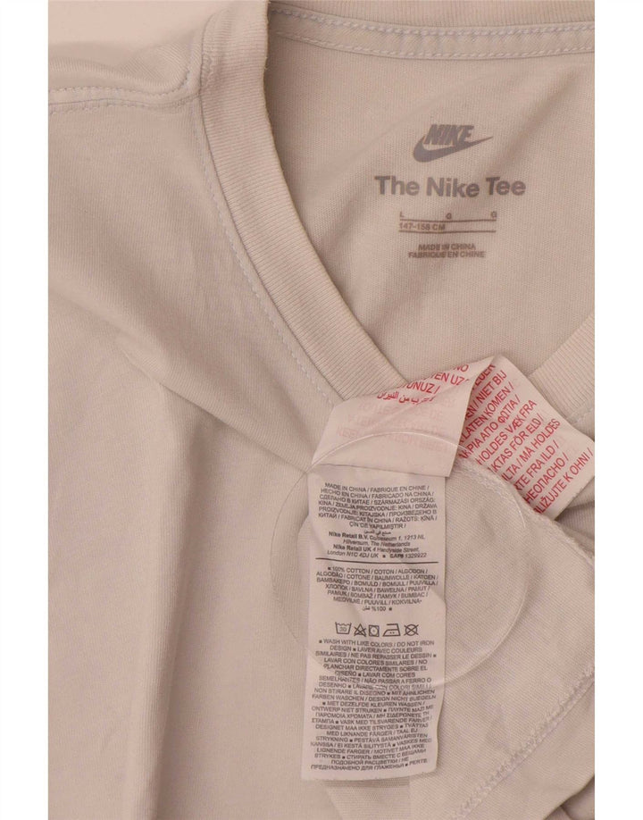 Nike T-Shirt für Jungen, 12–13 Jahre, Größe L, weiße Baumwolle