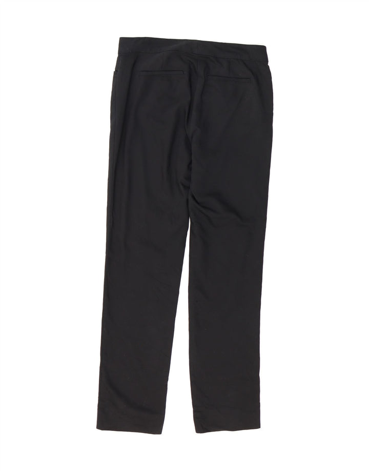 CHAPS Womens Straight Casual Trousers US 8 Medium W32 L31 Black Cotton Vintage Chaps and Second-Hand Chaps from Messina Hembry 