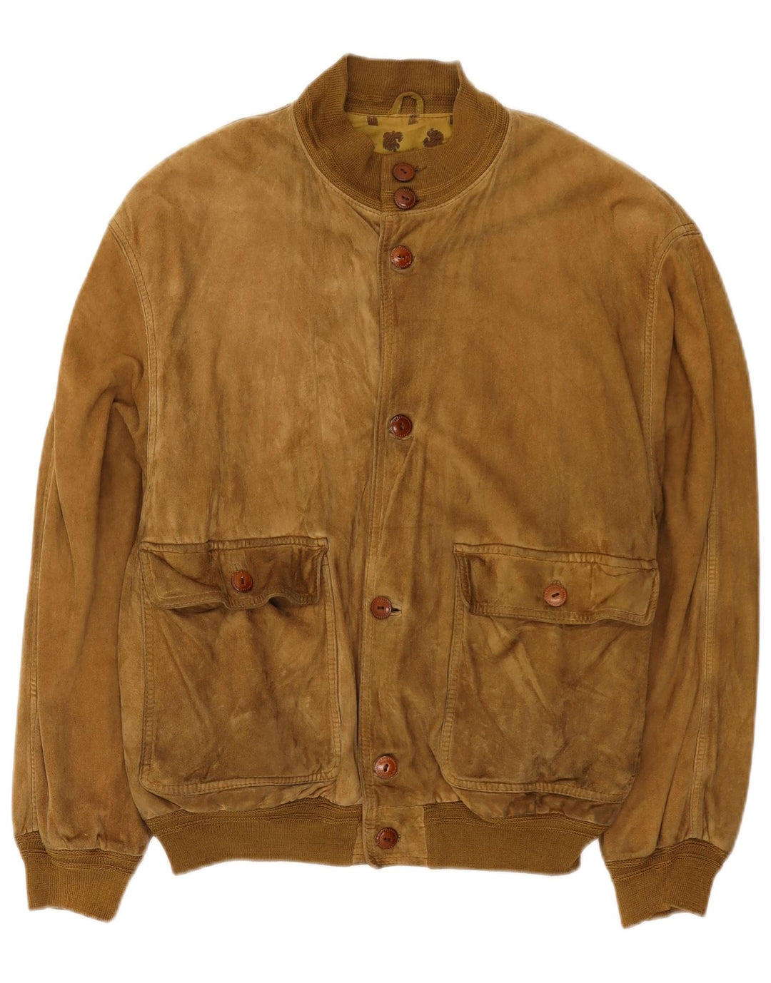 Scout Herren Wildleder Bomberjacke UK 40 Large Beige