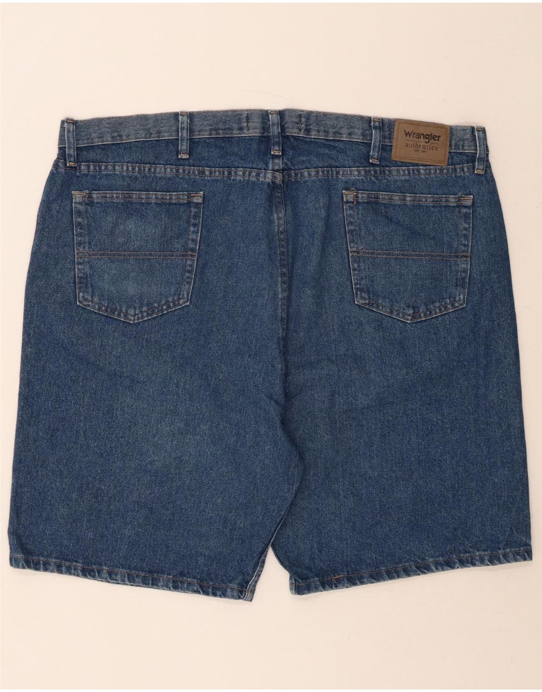 WRANGLER Mens Denim Shorts W44 2XL Blue Cotton Vintage Wrangler and Second-Hand Wrangler from Messina Hembry 