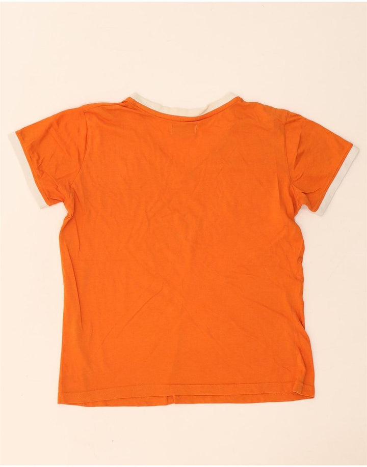 Kappa Damen T-Shirt Top UK 14 Medium Orange Baumwolle