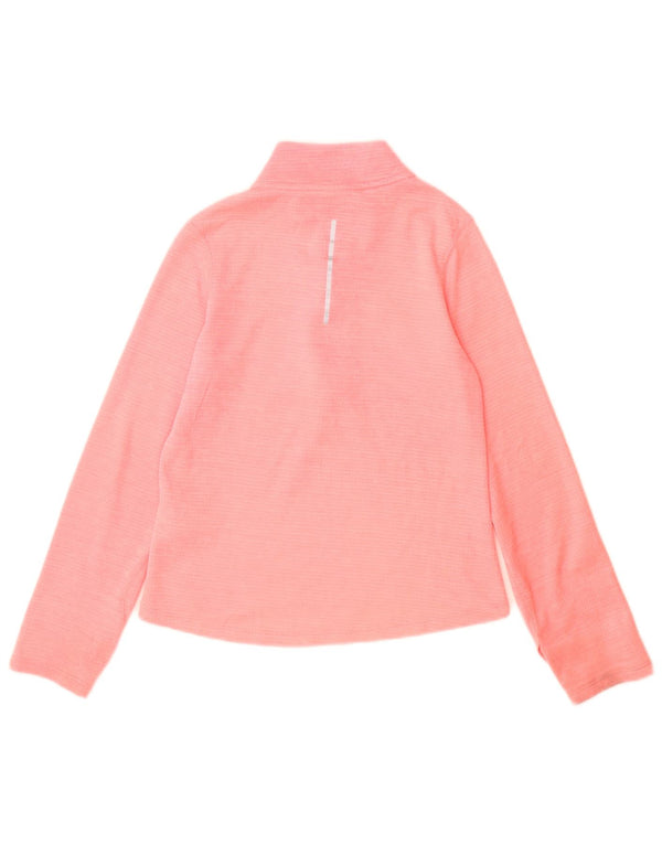 Nike Dri Fit Pullover-Trainingsoberteil für Mädchen mit Reißverschluss, 10–11 Jahre, mittelrosa
