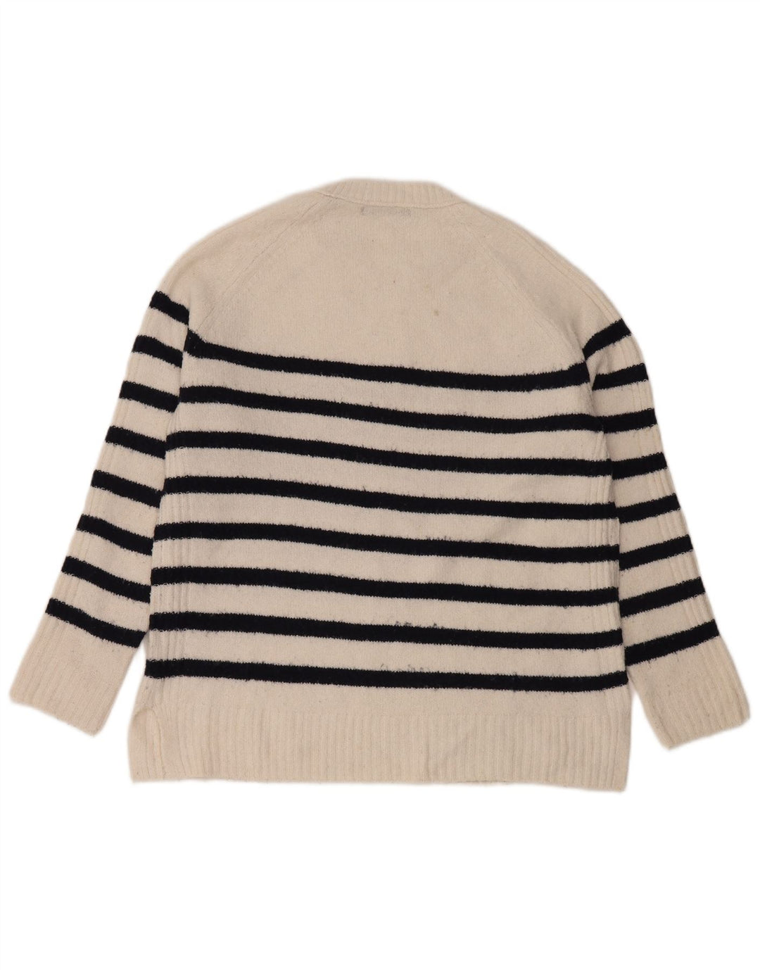 Marks & Spencer Damen-Pullover mit Rundhalsausschnitt, Gr. 14, Mittel, gebrochenes Weiß