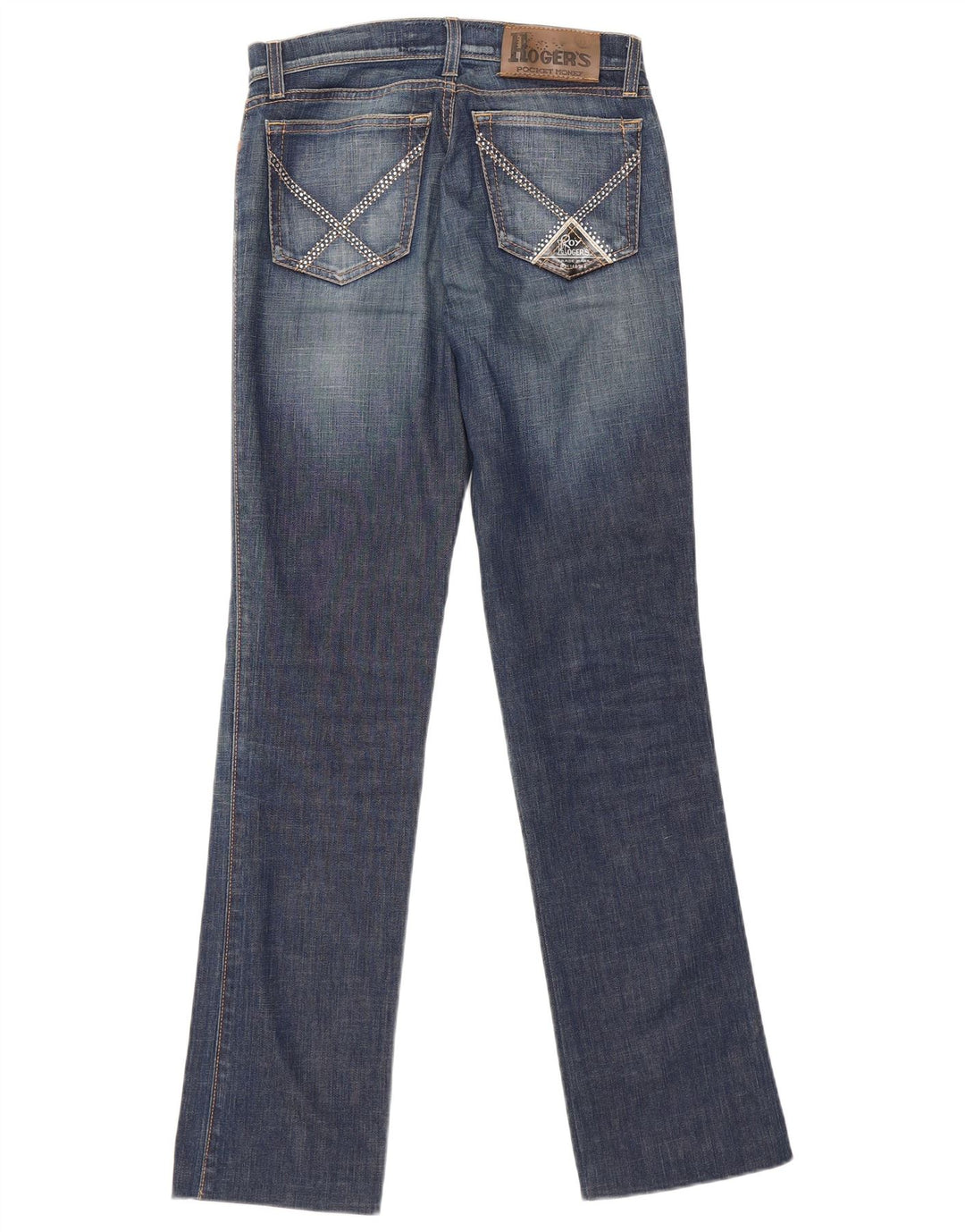 Roy Rogers Damen Bootcut-Jeans W28 L31 Blau