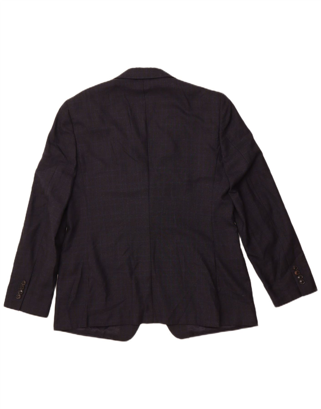 Reiss Herren-Blazer mit 1 Knopf, UK 42, XL, marineblau, kariert, Wolle