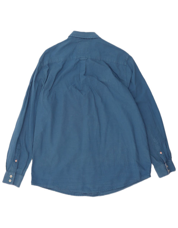 Crew Clothing Herren-Hemd mit klassischer Passform, XL, Blau, Baumwolle