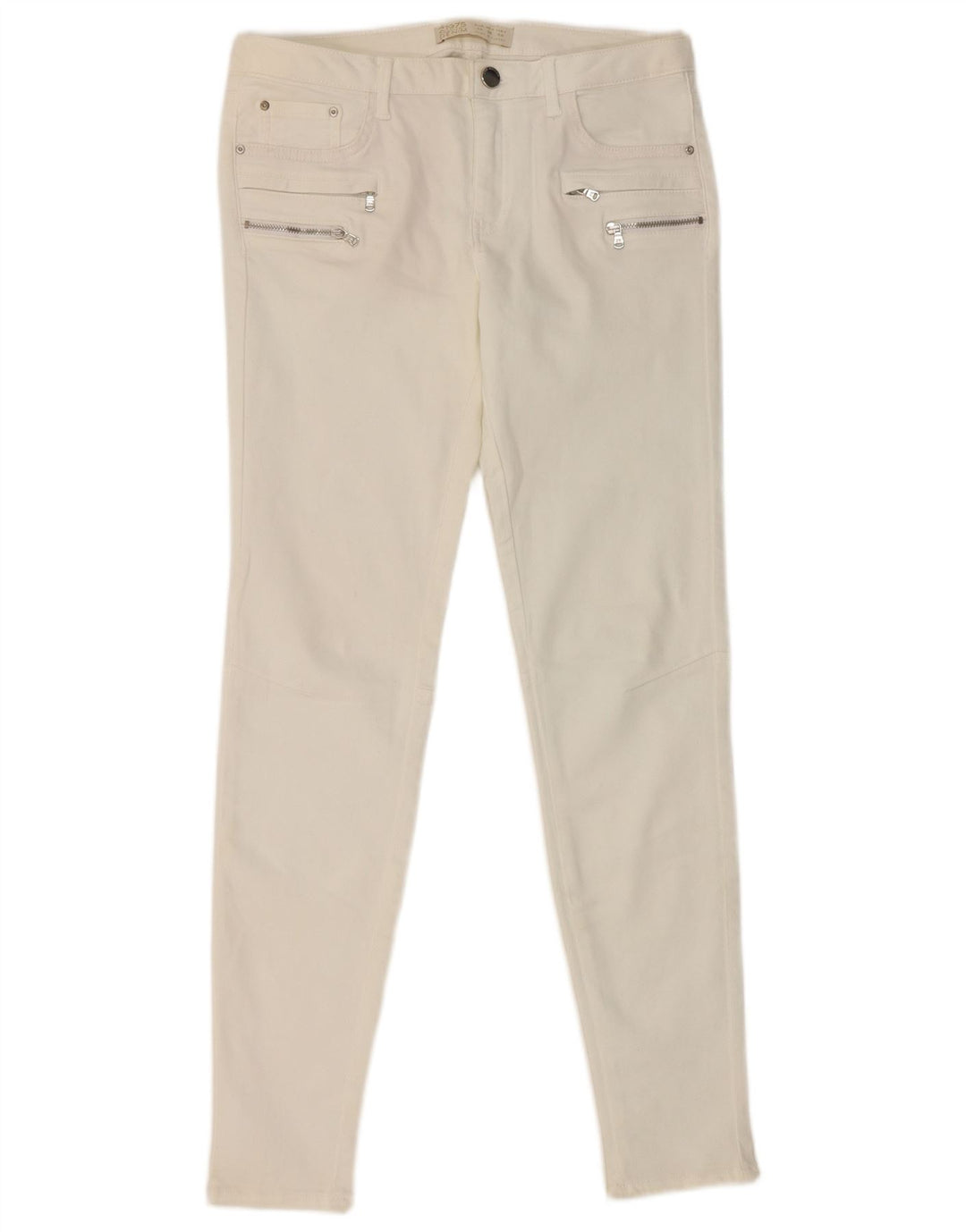 Zara Damen Skinny Jeans EU 38 Small W28 L28 Weiß