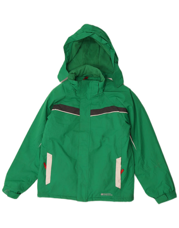 Mountain Warehouse Windjacke für Jungen, 11–12 Jahre, grünes Farbblockdesign