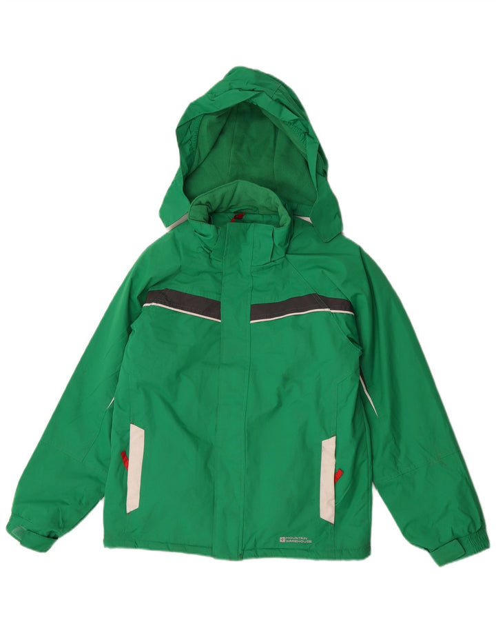 Mountain Warehouse Windjacke für Jungen, 11–12 Jahre, grünes Farbblockdesign