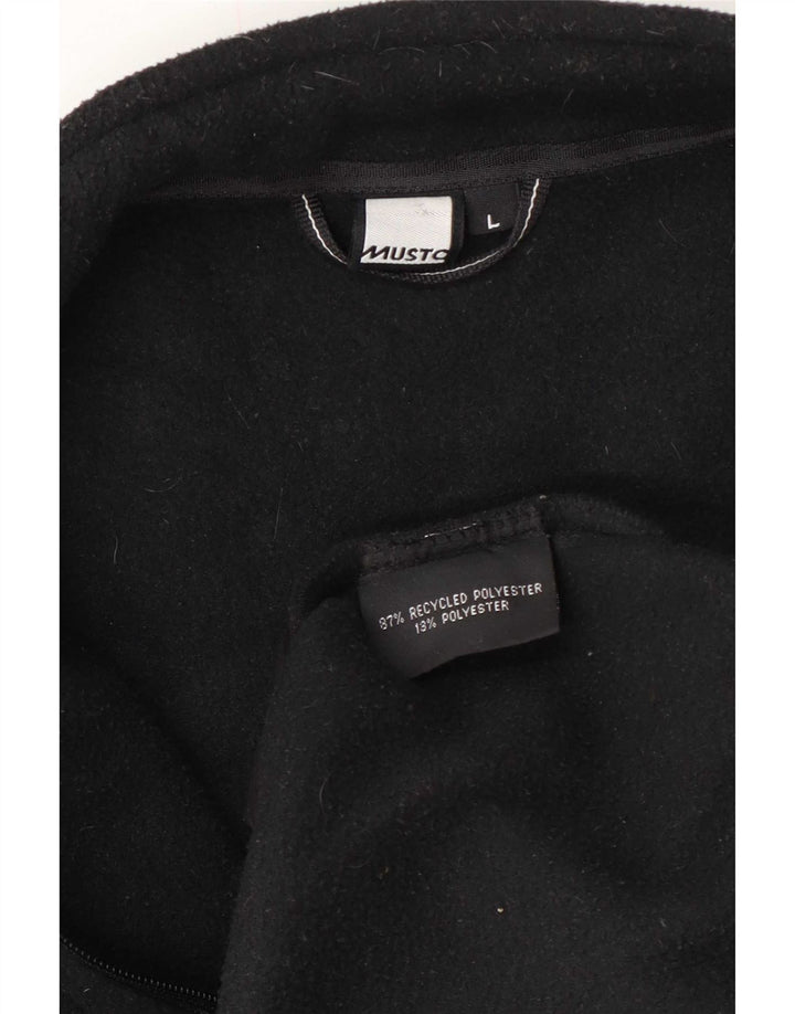 Musto Herren Fleecejacke UK 40 Large Schwarz Polyester