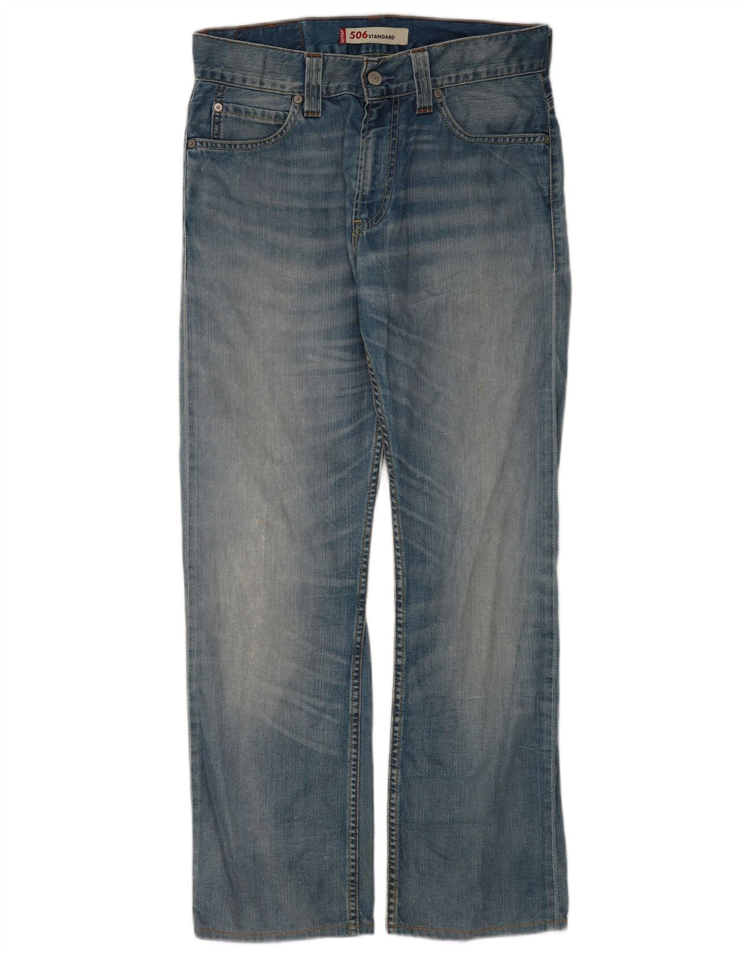 Levi's Herren 506 Straight Jeans W31 L30 Blaue Baumwolle
