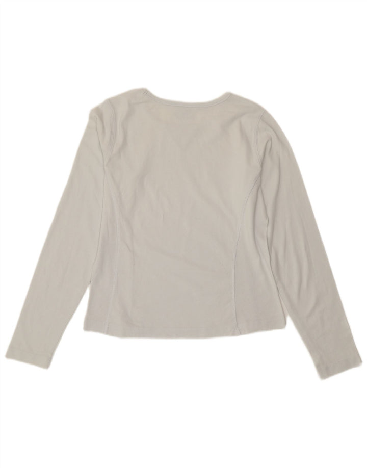 Champion Damen Heritage Classics Graphic Top Langarm UK 12 Mittelblau