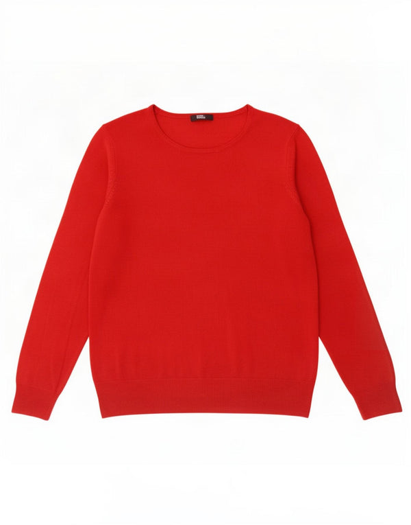 Marks & Spencer Damen-Pullover mit U-Boot-Ausschnitt, UK 16, Größe L, Rot, Acryl