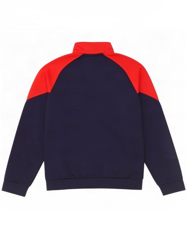 Puma Jungen Grafik-Trainingsanzug-Top-Jacke, 9–10 Jahre, Marineblau, Farbblock