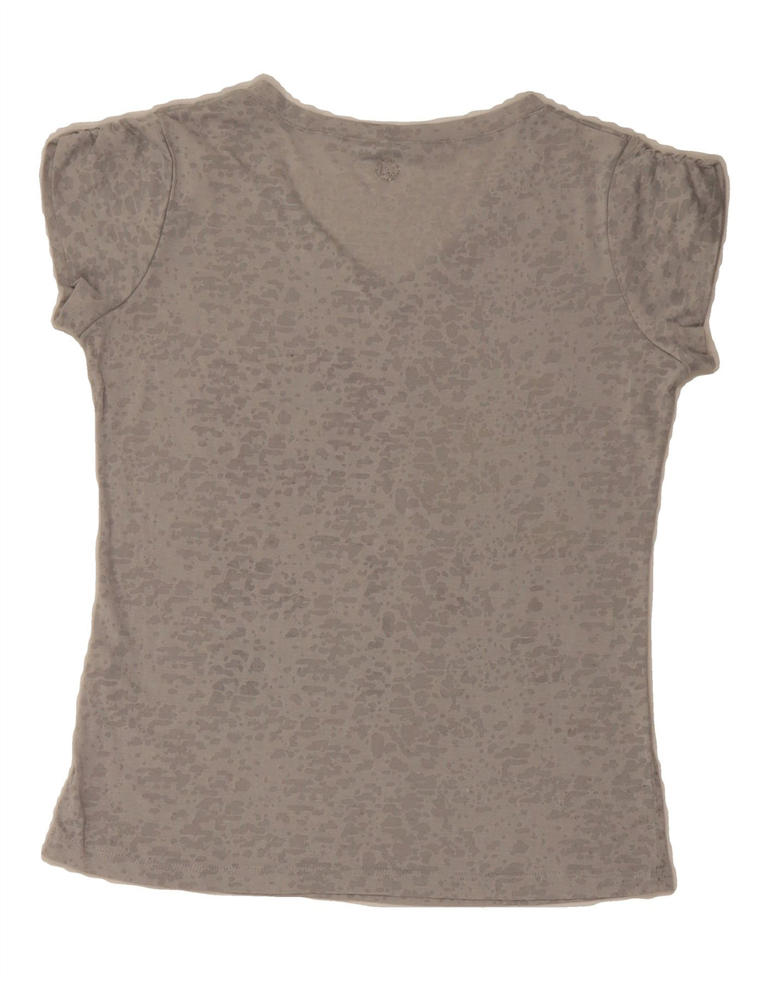 LIU JO Womens Graphic T-Shirt Top UK 12 Medium Grey Spotted Vintage Liu Jo and Second-Hand Liu Jo from Messina Hembry 