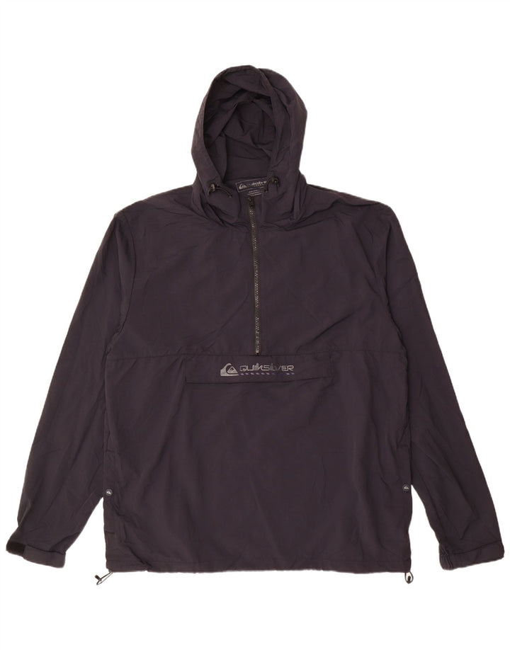 Quiksilver Herren Graphic Pullover Regenjacke UK 42 XL Schwarzes Nylon